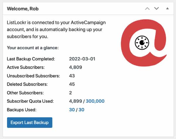 ActiveCampaign Backups Made Easy In 2023 1 activecampaign backups by ListLockr