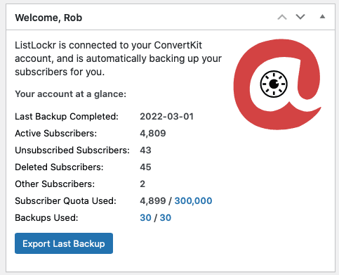 ConvertKit Backups Made Easy In 2023 1 ConvertKit backups by ListLockr