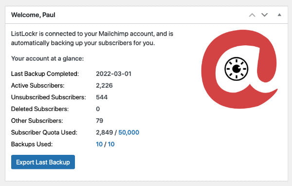 MailChimp Backups Made Easy In 2023 1 mailchimp backups by listlockr