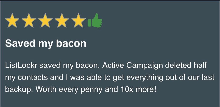 Review: ListLockr saved my bacon